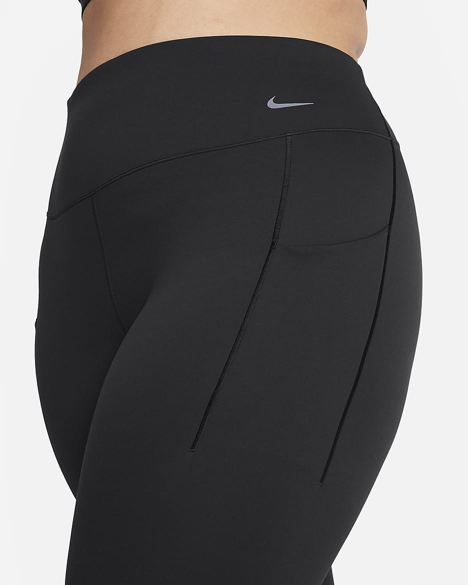 Nike Universa Women s Medium Support High Waisted Full Length Leggings with Pockets Plus Size Nike